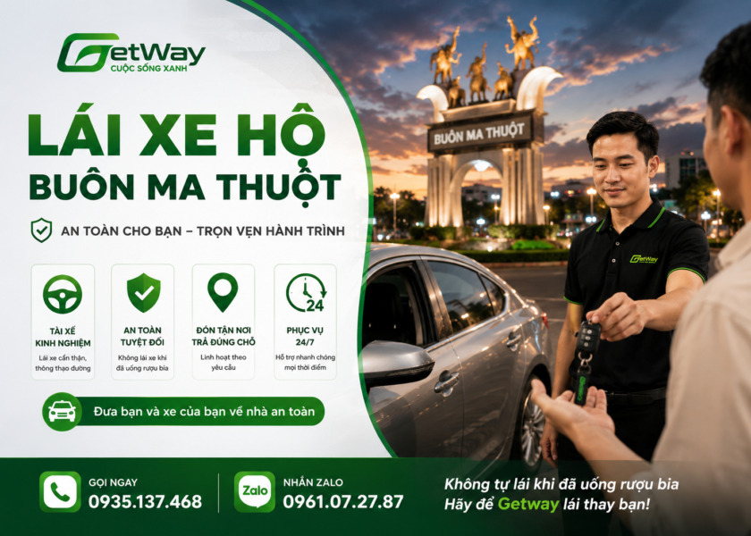 Lái xe hộ Buôn Ma Thuột