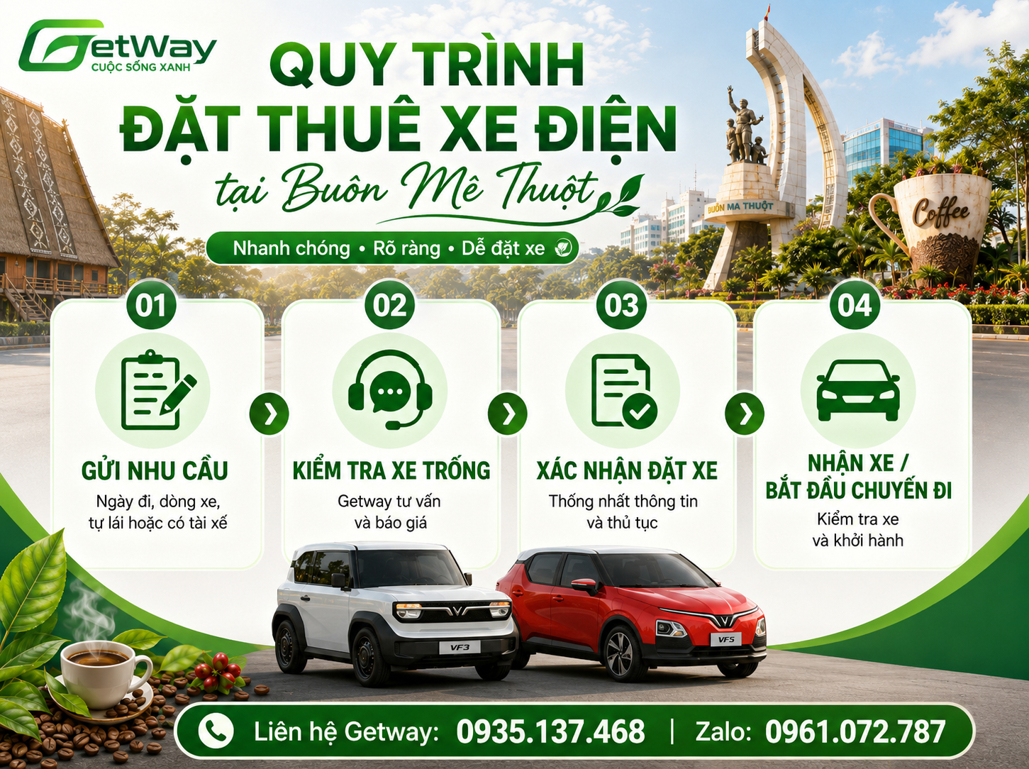 thuê xe điện Buôn Ma Thuột