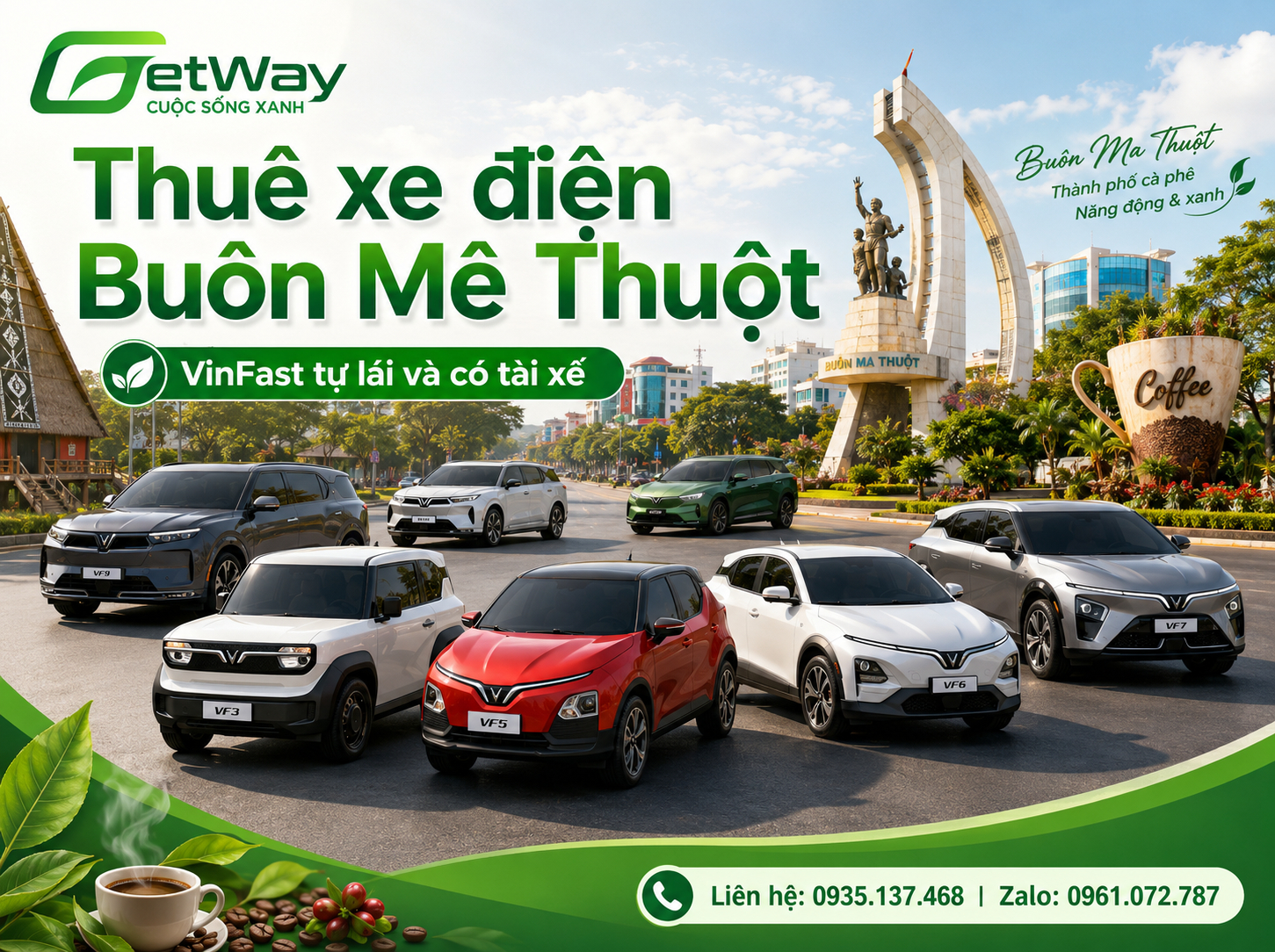 Cho thuê xe điện Buôn Ma Thuột