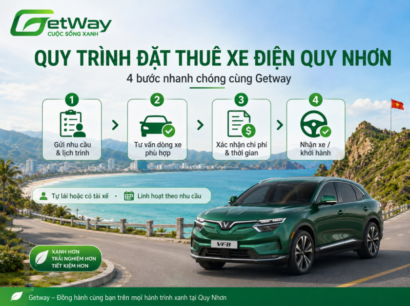 Đặt thuê xe điện Quy Nhơn
