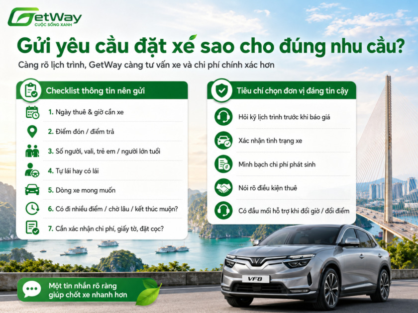 Đặt xe điện Quảng Ninh