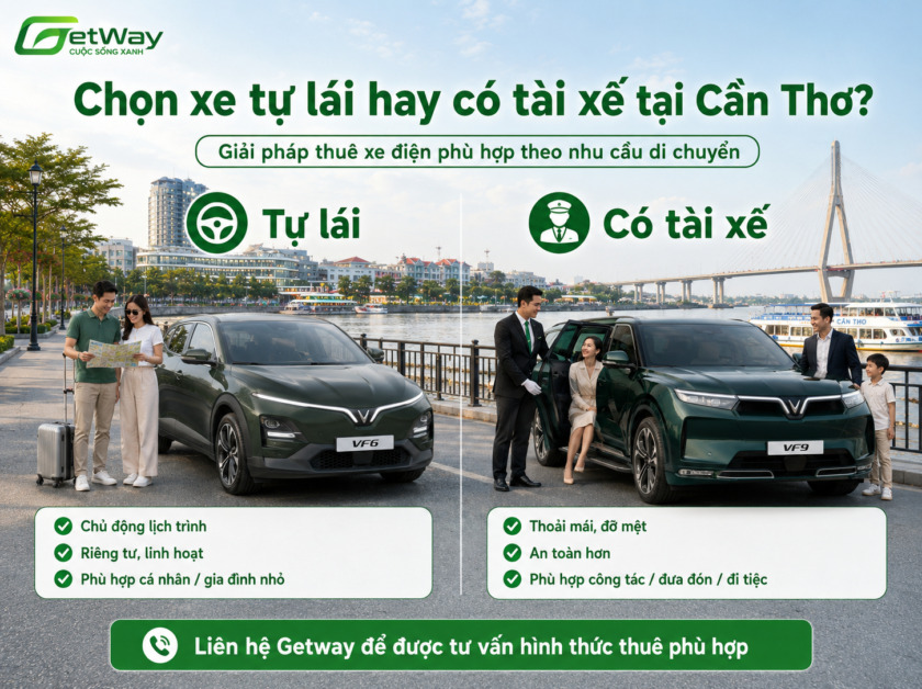 thuê xe điện Cần Thơ Thuê xe điện tự lái Cần Thơ